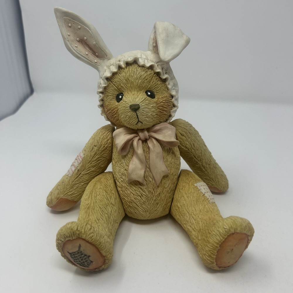 Cherished Teddies Musical Bunny Here Comes Peter Cotton Tail 625302 1993 Works
